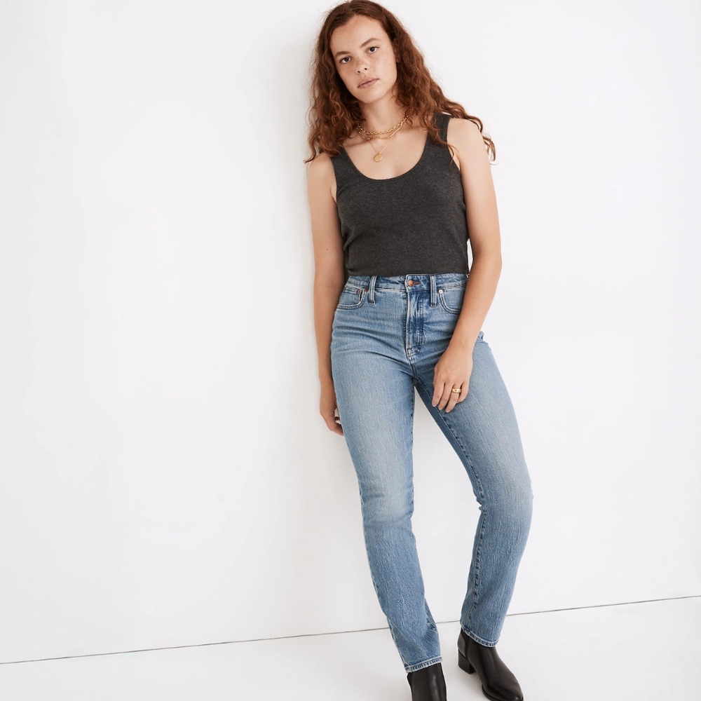 Madewell Curvy Perfect Vintage Jeans In Banner Wash Petite Size 27